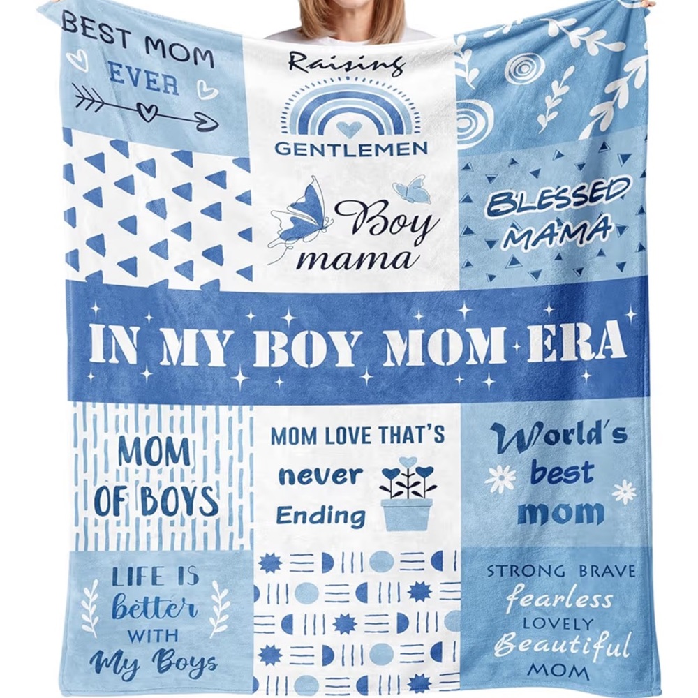 50 by 60 boy mama Blanket Christmas gift